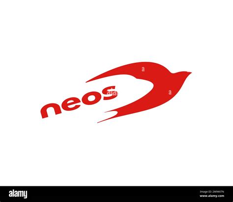 Neos airline, rotated logo, white background Stock Photo - Alamy