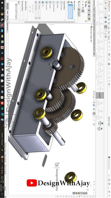 How to design a Spur Reduction Gear box [Video] | Mechanical engineering design, Mechanical ...