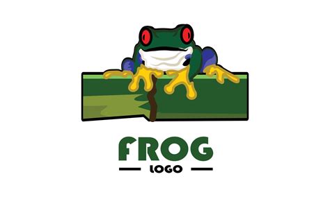 frog cartoon logo 4948077 Vector Art at Vecteezy