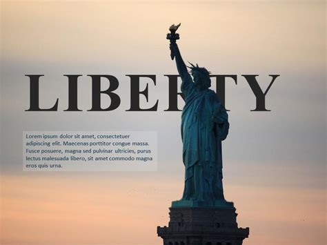 Statue Of Liberty USA Freedom Fourth Of July | Presentation Graphics ...