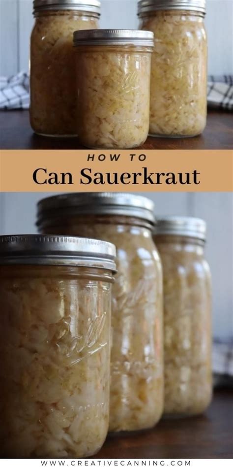 Canning Sauerkraut | Recipe | Home canning recipes, Canning recipes, Pressure canning recipes