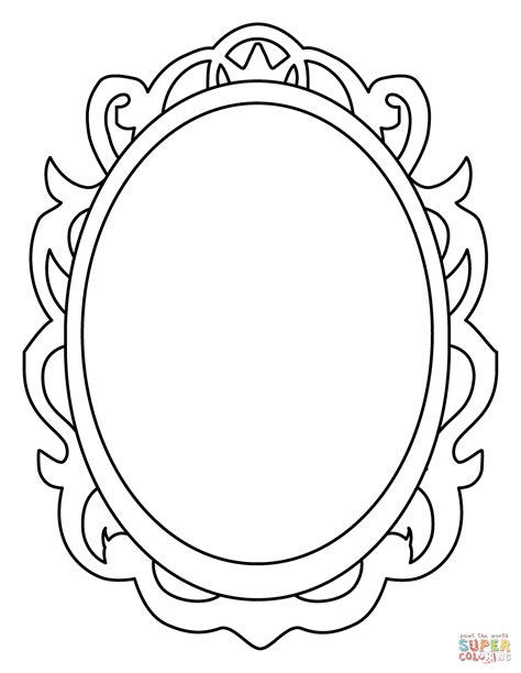 Mirror Emoji coloring page | Free Printable Coloring Pages