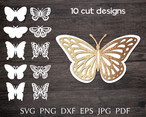 Paper & Party Supplies Butterfly SVG 3D Butterfly SVG Butterfly Butterfly Pattern 4 Layer ...