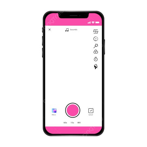 Tiktok App Interface Template, A Icons, Tiktok, Tok PNG and Vector with Transparent Background ...