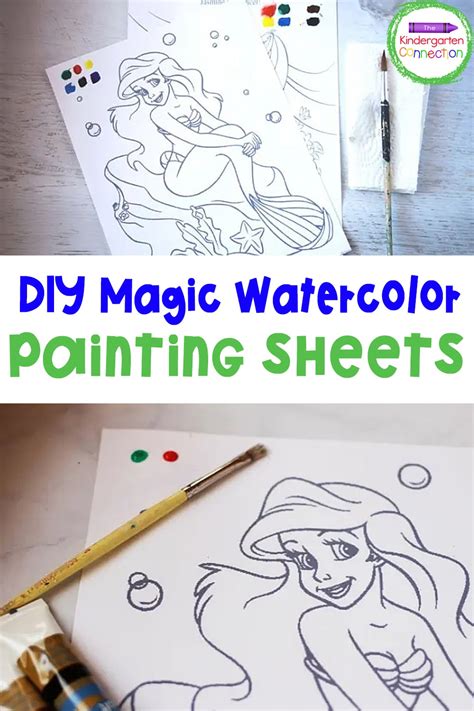 DIY Magic Watercolor Painting Sheets for Kids