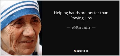 Helping Hands Quotes Mother Teresa - Suki Zandra