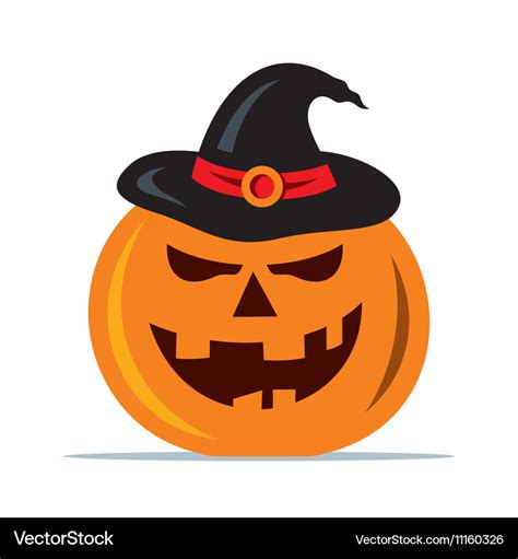 Halloween pumpkin cartoon Royalty Free Vector Image