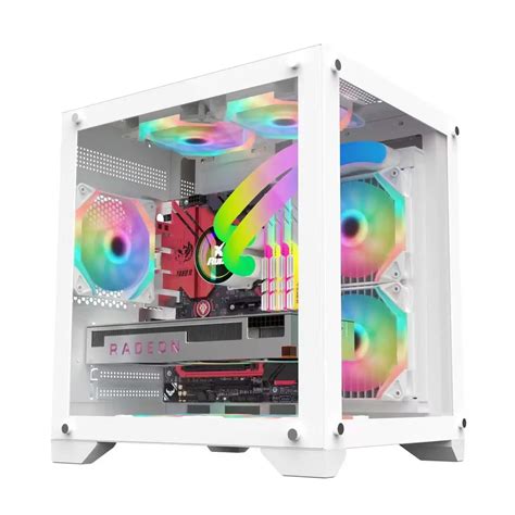 New Arrival Itx Atx Desktop Case Pc Gaming Computer Cases Pc White Case Gamer Casin Cabinet ...