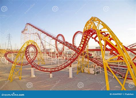 Roller Coaster loop stock image. Image of roller, amusement - 45449907