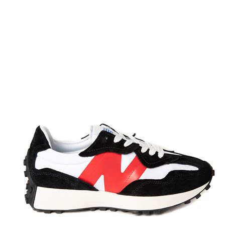 Mens New Balance 327 Athletic Shoe - Black / White / Red | Journeys