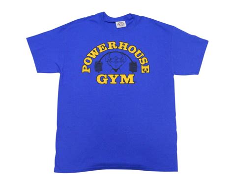 POWERHOUSE GYM TRADITIONAL TEE| ROYAL – BodyBeautifulApparel.com