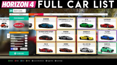 Forza horizon 4 cars - outdoormzaer