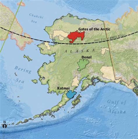 Gates Of The Arctic Map - Maping Resources