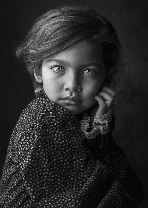 Children portrait portrait Photography paintings black and white studio Ewa C… | Kids portraits ...