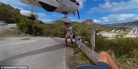 St Barts airport landing caught on camera in shocking 360 degree ...