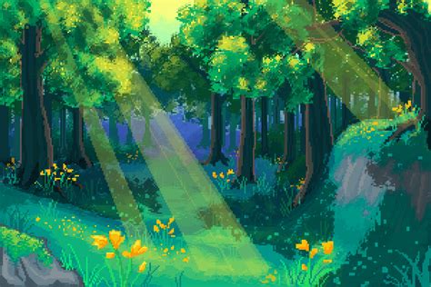 Pixilart - Forest | Pixel art landscape, Pixel art background, Cool ...