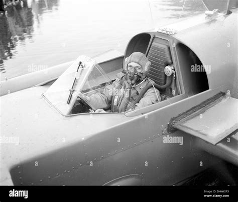 Donald Campbell breaks the Water Speed Record in Bluebird K7 on Ullswater, 23rd July 1955 ...