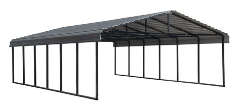 Arrow Galvanized Steel Metal Carport, 20x29, Charcoal - Walmart.com - Walmart.com