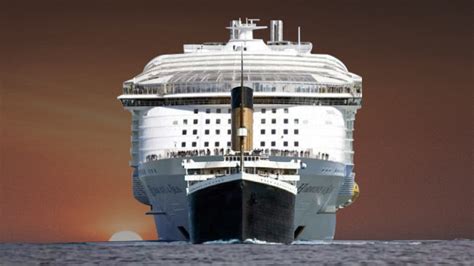 Titanic vs Modern Cruise Ship Size Comparison