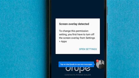 How to fix "Screen overlay detected" error