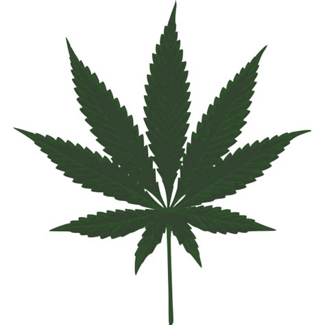 Cannabis leaf vector image | Free SVG