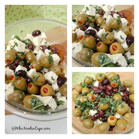 Feta Olive Salad - Who Needs A Cape?