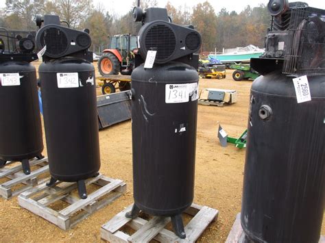 AIR COMPRESSOR, - 60 GALLON, UPRIGHT, ELECTRIC - J.M. Wood Auction Company, Inc.