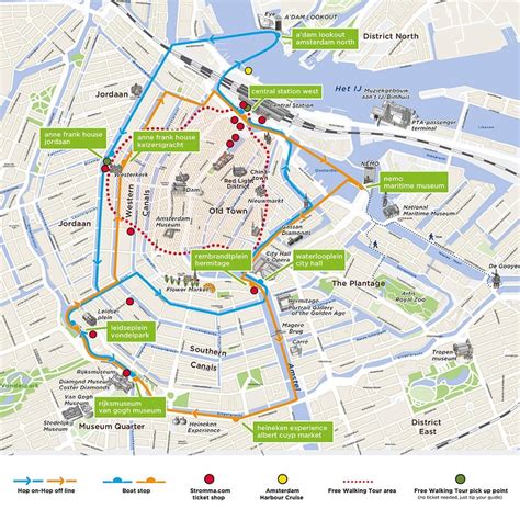 Amsterdam Attractions Map | FREE PDF Tourist City Tours Map Amsterdam 2024