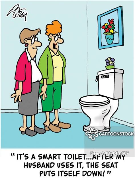 Toilet Seat Cartoons and Comics - funny pictures from CartoonStock