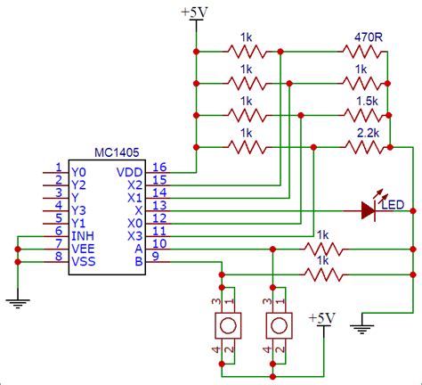 Analog Multiplexer Circuit Diagram