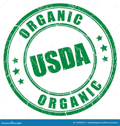 USDA Organic Sign. Eco Label In Flat Style. Natural, Eco, Bio, Food Products Label Stamp. Stamp ...