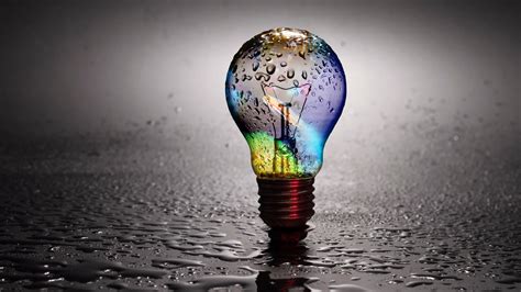 Download 4k Bulb Wallpaper - Light Bulb With Colors On Itl.cat