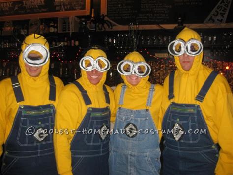 Funny Adult Minions Group Costume