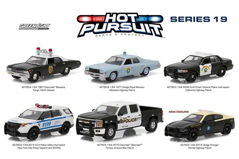 Greenlight Hollywood Series 19 - Set of Six 1/64 Scale Diecast Model ...