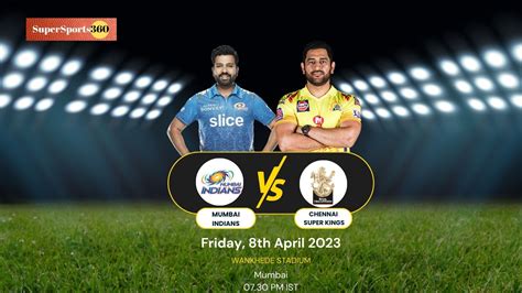 El Clasico | IPL 2023: Mumbai Indians vs Chennai Super Kings (MI vs CSK) - Fantasy Dream11 ...