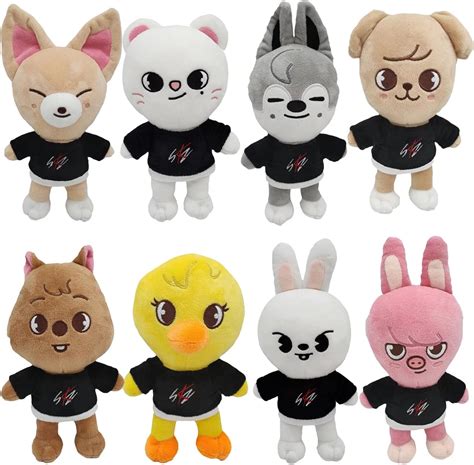 Buy YJYP Kpop Stray Kids Skzoo Plush Dolls Felix Hyunjin Bnagchan ...