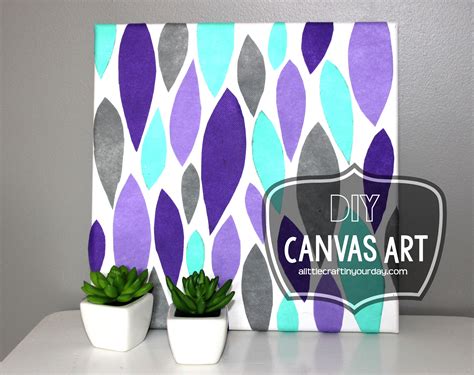 DIY Canvas Art - A Little Craft In Your Day