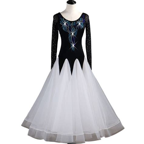 2018 Customized Ballroom Dance Competition Dresses Lyrical Oriental Dance Costumes Standard ...