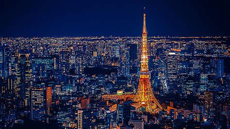 HD wallpaper: CN Tower, night, the city, Tokyo Skytree, Tokyo Tower and Mount | Wallpaper Flare