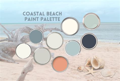 Benjamin Moore Coastal Beach Paint Palette Whole Home Interior Water Color Modern Coastal Color ...