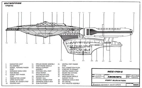 Star Trek Blueprints: Starfleet Vessel: Ambassador Class Starship U.S.S. Enterprise NCC-1701-C