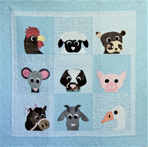 Free Farm Animal Quilt Block Patterns | Lesmyl Scuisine