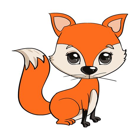 How to Draw a Baby Fox - Really Easy Drawing Tutorial