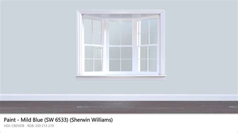 Sherwin Williams Mild Blue (SW 6533) Paint color codes, similar paints and colors - colorxs.com