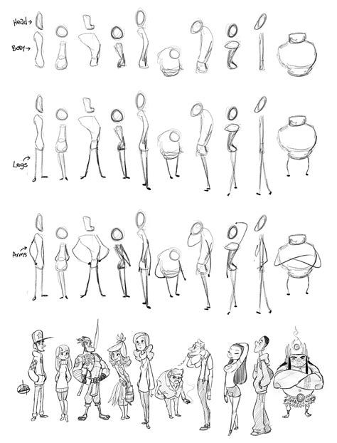 Body shape design luigiL | Cartoon character design, Drawing people, Character design references