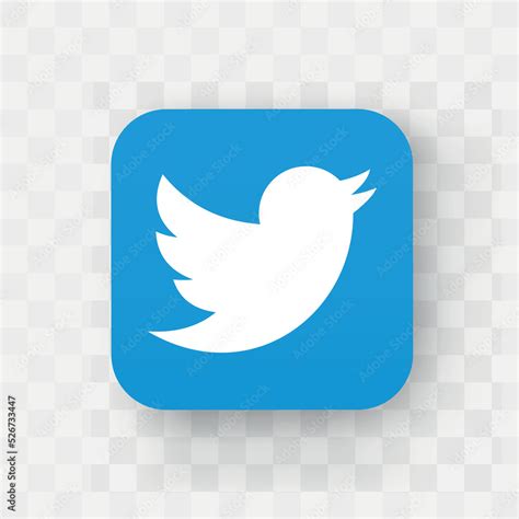 Twitter Bird vector icon.Twitter logo. Twitter vector icon. Twitter vector. Twitter logo with ...