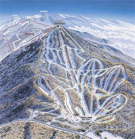 Pico Mountain at Killington Piste Map / Trail Map