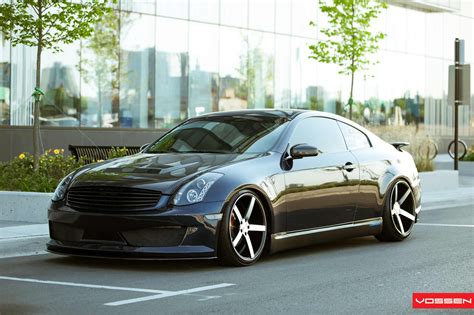 Black Infiniti G35 Gets Carbon Fiber Treatment and Vossen Wheels with ...