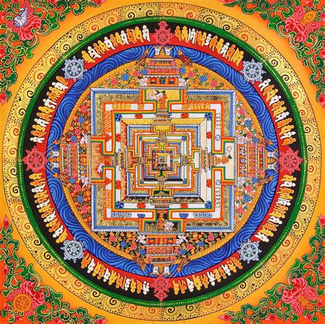 Tibetan Buddhist Kalachakra Mandala