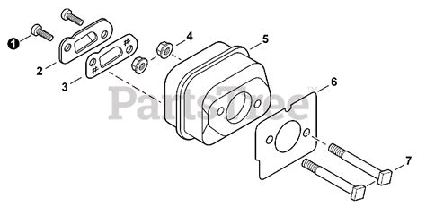 Echo CS-310 - Echo Chainsaw (SN: C33113001001 - C33113999999) Exhaust ...